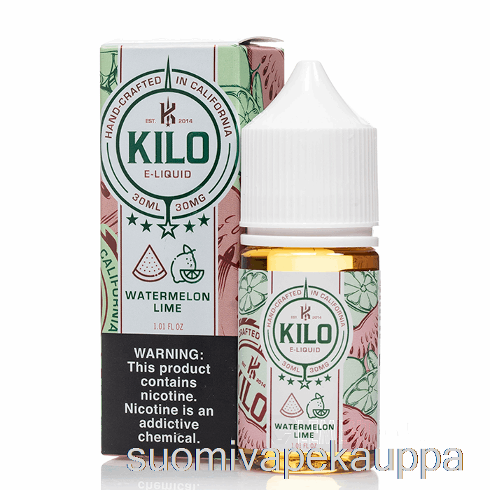 Vape Netistä Vesimeloni Lime - Kilo Elvytyssuoloja - 30ml 30mg